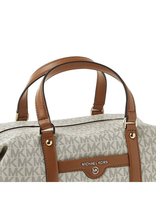 Beck Medium Logo Satchel Tote Bag Vanilla White - MICHAEL KORS - BALAAN 9