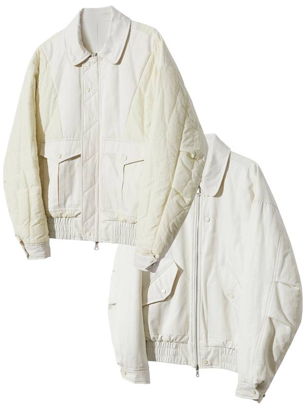 Reversible CWU 45P Flight Bomber Jacket Cream - KND - BALAAN 3