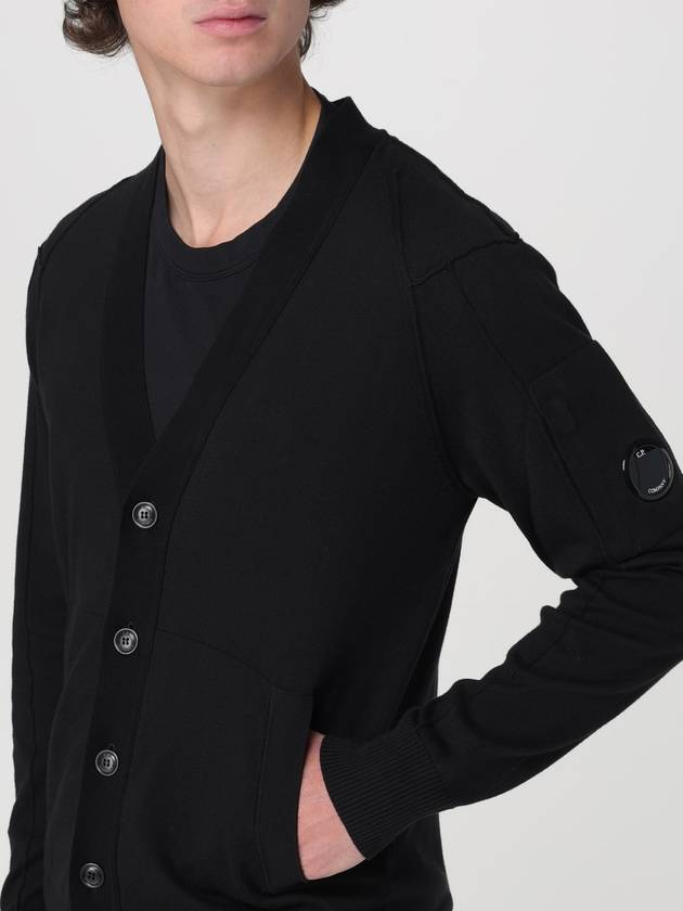 Lens Cotton Cardigan Black - CP COMPANY - BALAAN 6