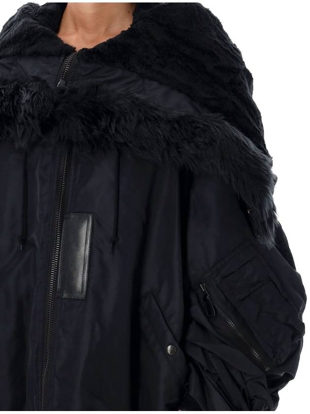 Oversized bomber jacket with faux fur collar - JUNYA WATANABE - BALAAN 3