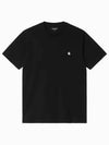 Chase Embroidered Logo Logo Short Sleeve T-Shirt Black - CARHARTT WIP - BALAAN 2