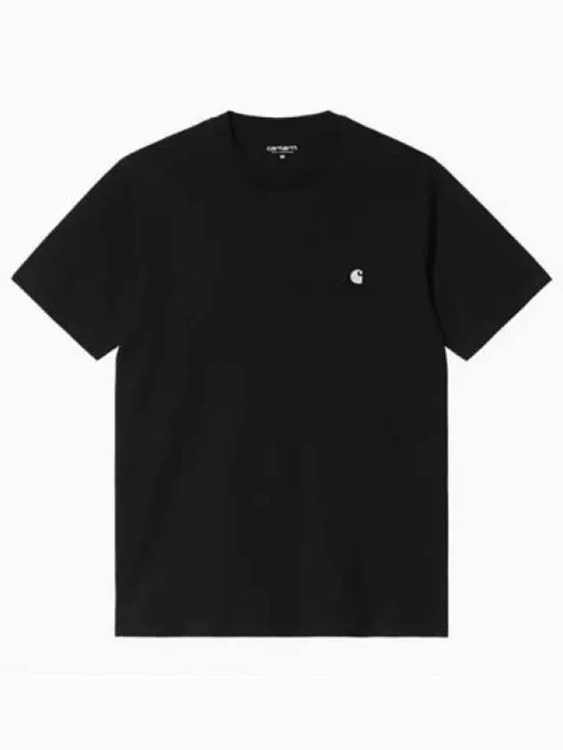 Chase Embroidered Logo Logo Short Sleeve T-Shirt Black - CARHARTT WIP - BALAAN 2