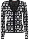 22FW OTTAVO cat pattern cardigan black 63461129 008 - MAX MARA - BALAAN 2