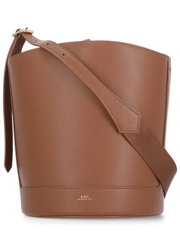 Ana Leather Shoulder Bag Hazelnut - A.P.C. - BALAAN 2