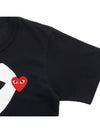 Women's Big Heart Logo T-Shirt AZ P1T115 051 BLACK - COMME DES GARCONS - BALAAN 4