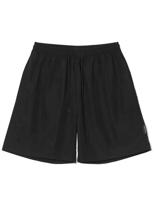 Simple Plain Taslan Shorts Black - ELIMENO - BALAAN 1