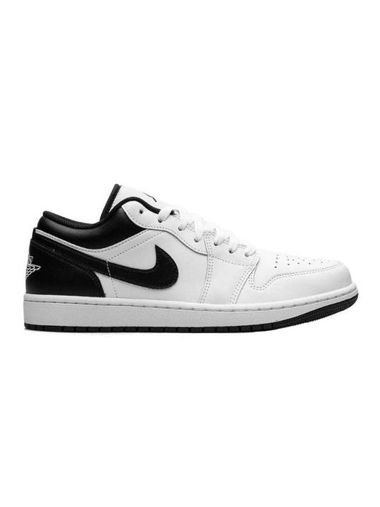 Air Jordan 1 Low Top Sneakers White Black - NIKE - BALAAN 1