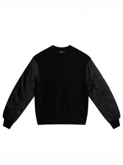 Men's Bow Bomber Hybrid Knit Top Black - J.LINDEBERG - BALAAN 2