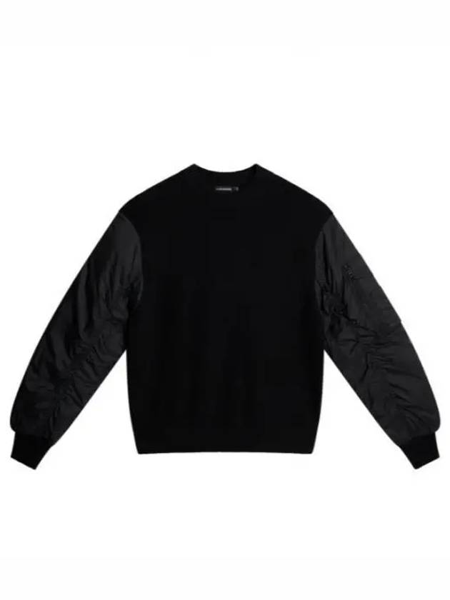 Men's Bow Bomber Hybrid Knit Top Black - J.LINDEBERG - BALAAN 1