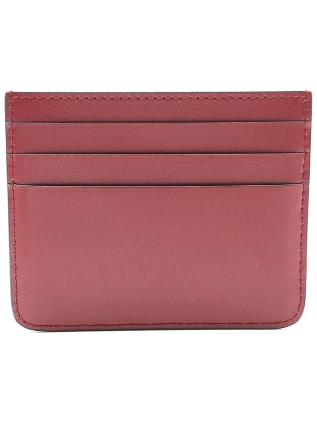 Cartier L3001887 Cherry Red Calfskin C De Card Wallet - CARTIER - BALAAN 4