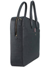 Pebble Grain Leather Brief Case Grey - THOM BROWNE - BALAAN 5