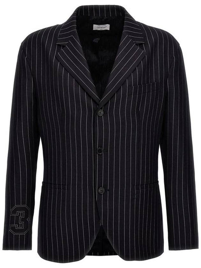 23 print pinstriped blazer OMEN097S24FAB0034700 - OFF WHITE - BALAAN 2