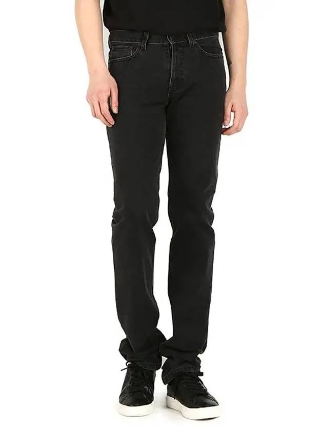 Black washed denim slim pants 1355610466001 - GIVENCHY - BALAAN 3