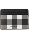 Check Print 2-tier Card Wallet Dark Burch Brown - BURBERRY - BALAAN 3