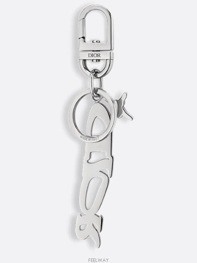 AND LEWIS HAMILTON Keyring Palladium Finish - DIOR - BALAAN 4