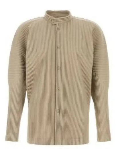 Homme Pliss Issey Miyake Cardigan HP48JJ111 43 GRAIN BEIGE - ISSEY MIYAKE - BALAAN 2