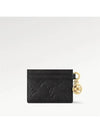 LV Charm Monogram Empreinte Leather Card Wallet Black - LOUIS VUITTON - BALAAN 6