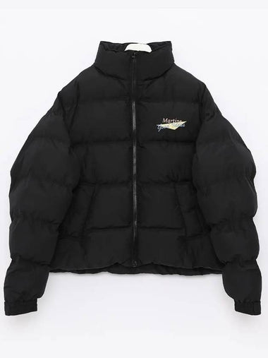 Embroidered logo dole puffer padded men s jacket MRAW23731 BLACK - MARTINE ROSE - BALAAN 1