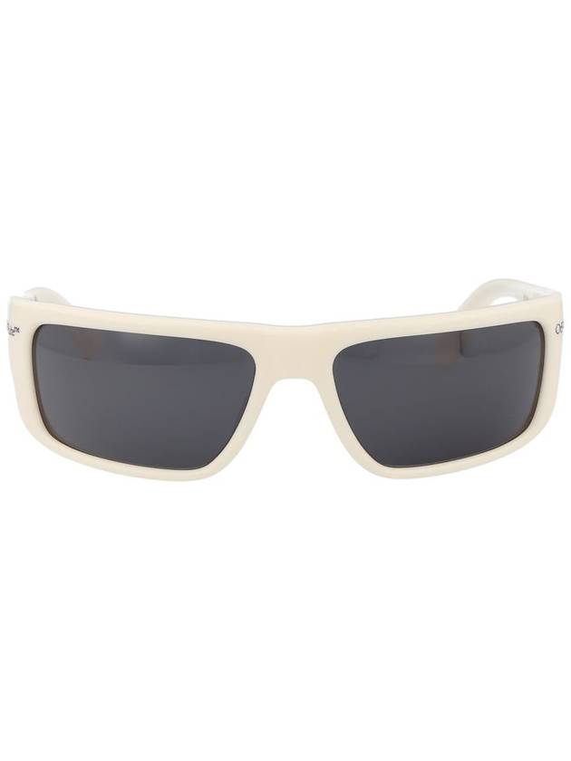 logo print rectangular frame sunglasses OERI093F23PLA0010107 - OFF WHITE - BALAAN 2