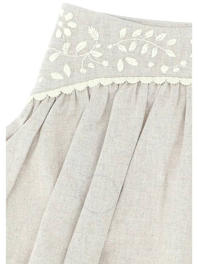 Chloe Girls Floral Embroidery Pleated Skirt Size 6Y - CHLOE - BALAAN 3