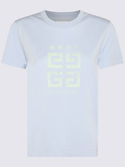 23 fw Light Blue Cotton 4G T-Shirt BW70AS3YEL452 B0480435781 - GIVENCHY - BALAAN 2