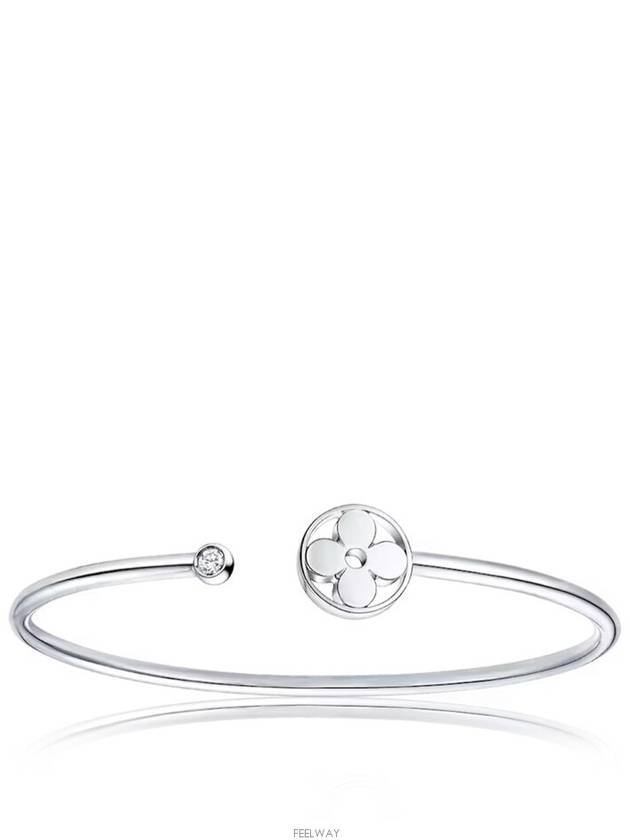 Lux You Diamond Idyll Blossom Twist Bracelet White Gold Q95535 - LOUIS VUITTON - BALAAN 8