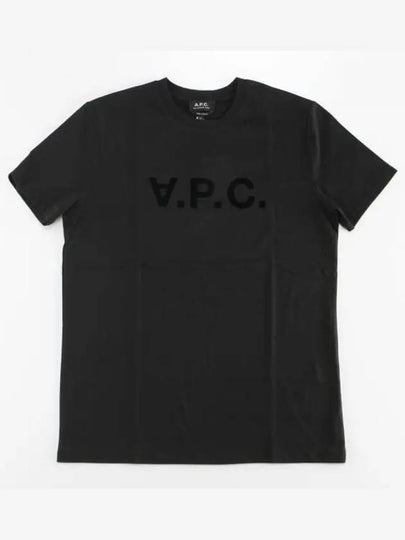 VPC Logo Organic Cotton Short Sleeve T-Shirt Black - A.P.C. - BALAAN 2