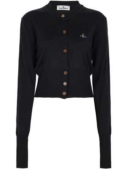 Bea Cropped Cardigan Black - VIVIENNE WESTWOOD - BALAAN 2