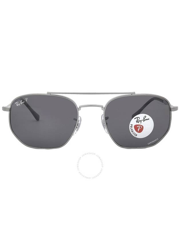 Eyewear Irregular Metal Sunglasses Grey - RAY-BAN - BALAAN 1