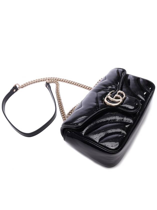 GG Marmont Small Shoulder Bag Gold Black - GUCCI - BALAAN 6