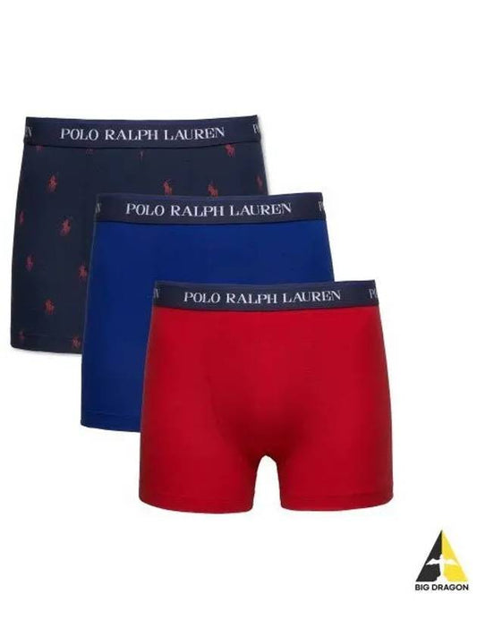 Classic Stretch Cotton Trunks 3 Pack Multi - POLO RALPH LAUREN - BALAAN 1