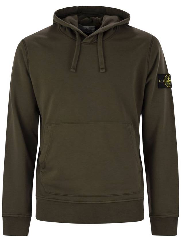 HOODIE SWEATER MILITARY GREEN - STONE ISLAND - BALAAN 1