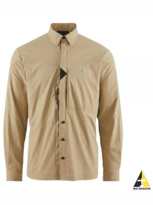 Parting LS Shirt Men Khaki 10171 110 - KLATTERMUSEN - BALAAN 2