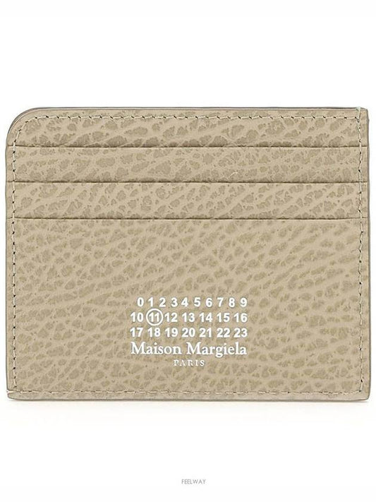 Stitch Number Logo Card Wallet Beige - MAISON MARGIELA - BALAAN 2