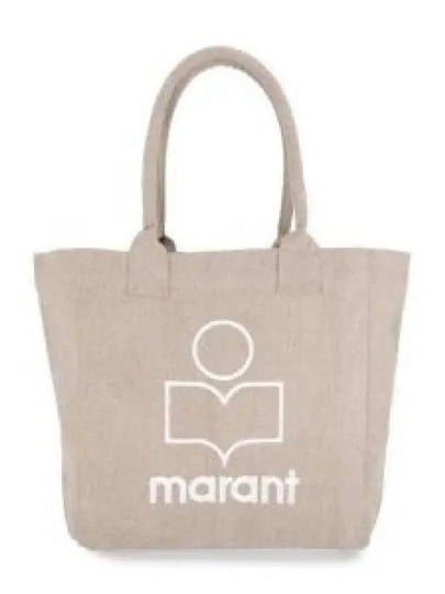 Yenky Embroidered Logo Shopper Tote Bag Beige - ISABEL MARANT - BALAAN 2