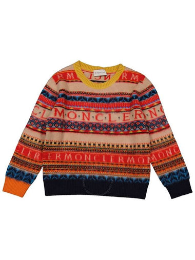 Moncler Boys Wool Fair Isle Sweater, Size 10 - MONCLER - BALAAN 1