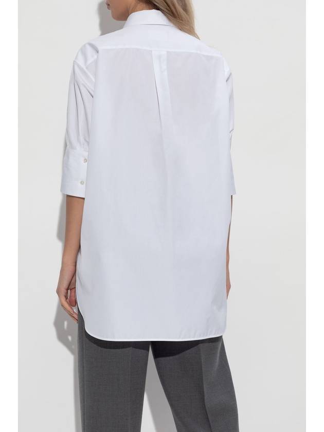 JIL SANDER Short Sleeve Shirt, Women's, White - JIL SANDER - BALAAN 4