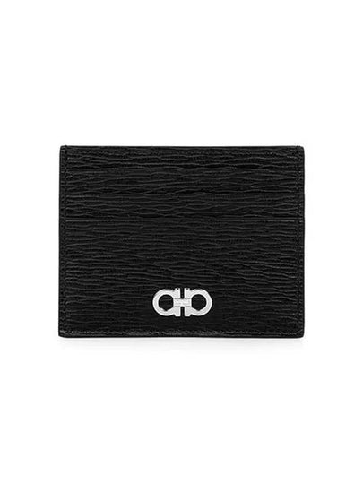 Revival Gancini Card Wallet Black - SALVATORE FERRAGAMO - BALAAN 2