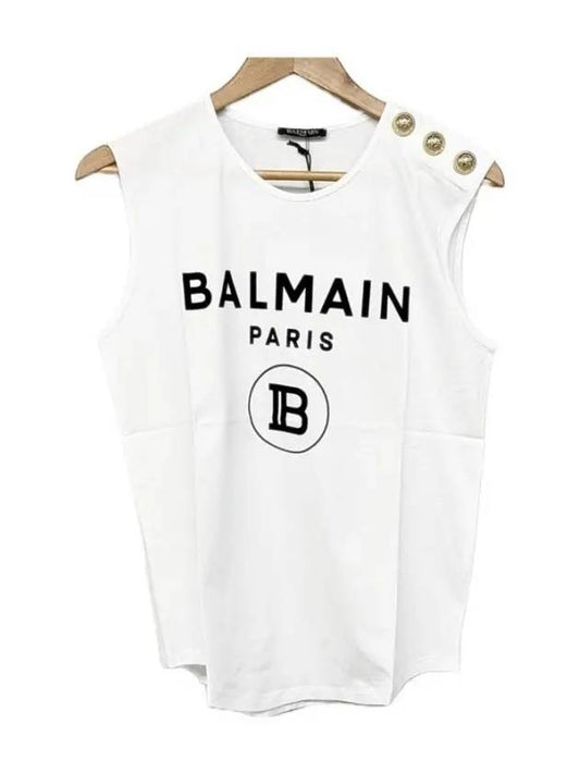 Logo Sleeveless White - BALMAIN - BALAAN 2