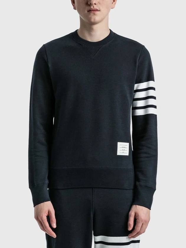 4 Bar Loopback Jersey Sweatshirt Navy - THOM BROWNE - BALAAN 4