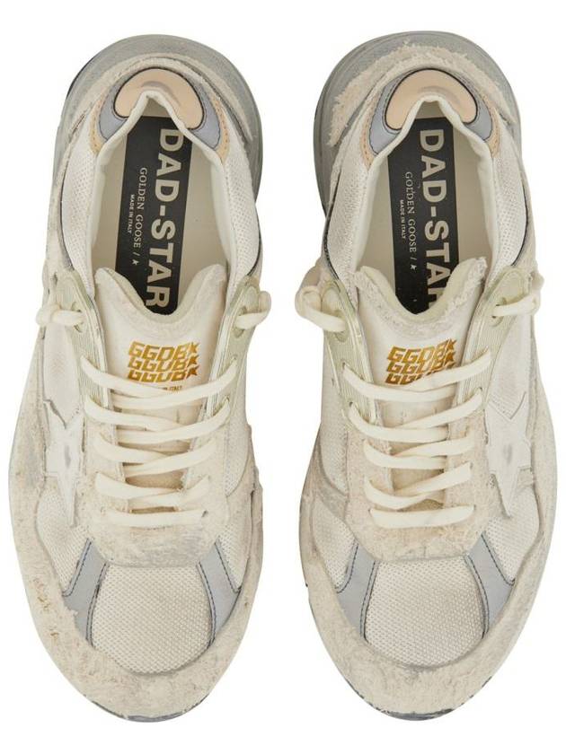 Mesh and Suede Leather Dad-Star Sneakers White Beige - GOLDEN GOOSE - BALAAN 5