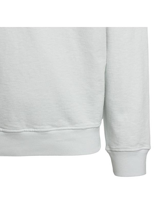 Garment Dyed Malfile Fleece Crewneck Sweatshirt Light Blue - STONE ISLAND - BALAAN 5