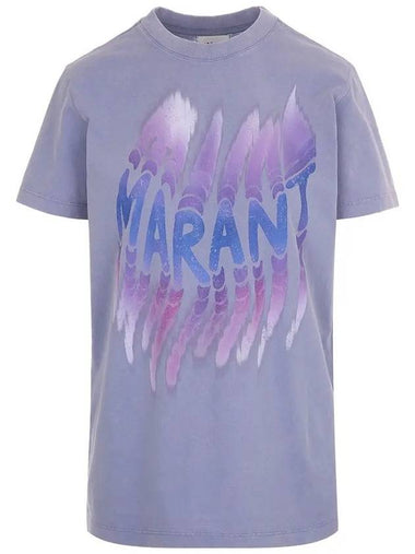 Zoeline Short Sleeve T-Shirt Lavender - ISABEL MARANT - BALAAN 1