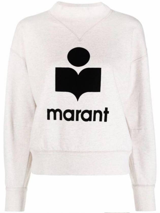 Moby Logo Print Sweatshirt Ecru - ISABEL MARANT - BALAAN 5