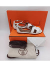 Santorini Calfskin Sandals Blanc - HERMES - BALAAN 4