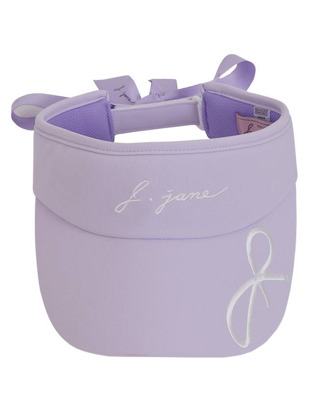 Golf Wear Logo Ribbon Sun Cap Lavender - J JANE - BALAAN 2