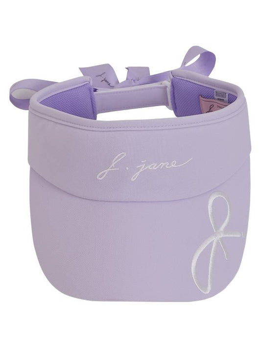 Golf Wear Logo Ribbon Sun Cap Lavender - J JANE - BALAAN 2