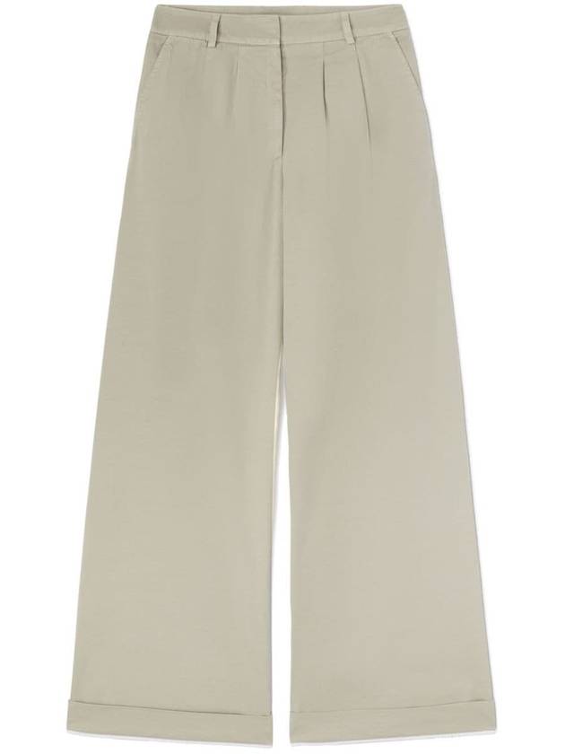 Palm Angels Wide Leg Cotton Trousers - PALM ANGELS - BALAAN 1