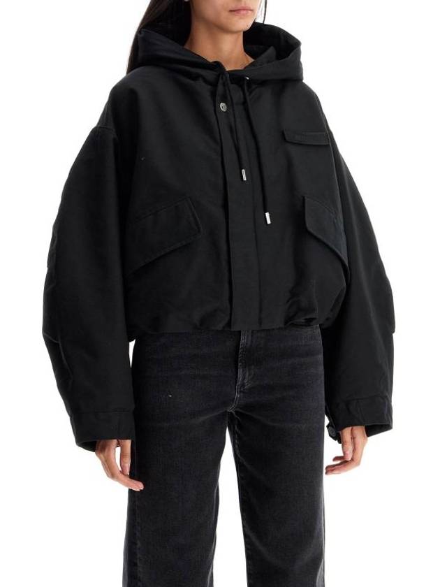 The Caraco Cropped Parka Black - JACQUEMUS - BALAAN 3