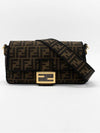 Baguette FF Jacquard Shoulder Bag Brown - FENDI - BALAAN 8